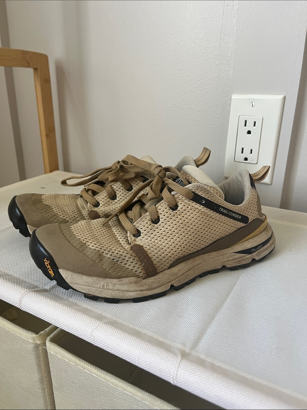 Danner Trail Runner Lace-Up Sneakers in Tan and Brown